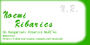 noemi ribarics business card